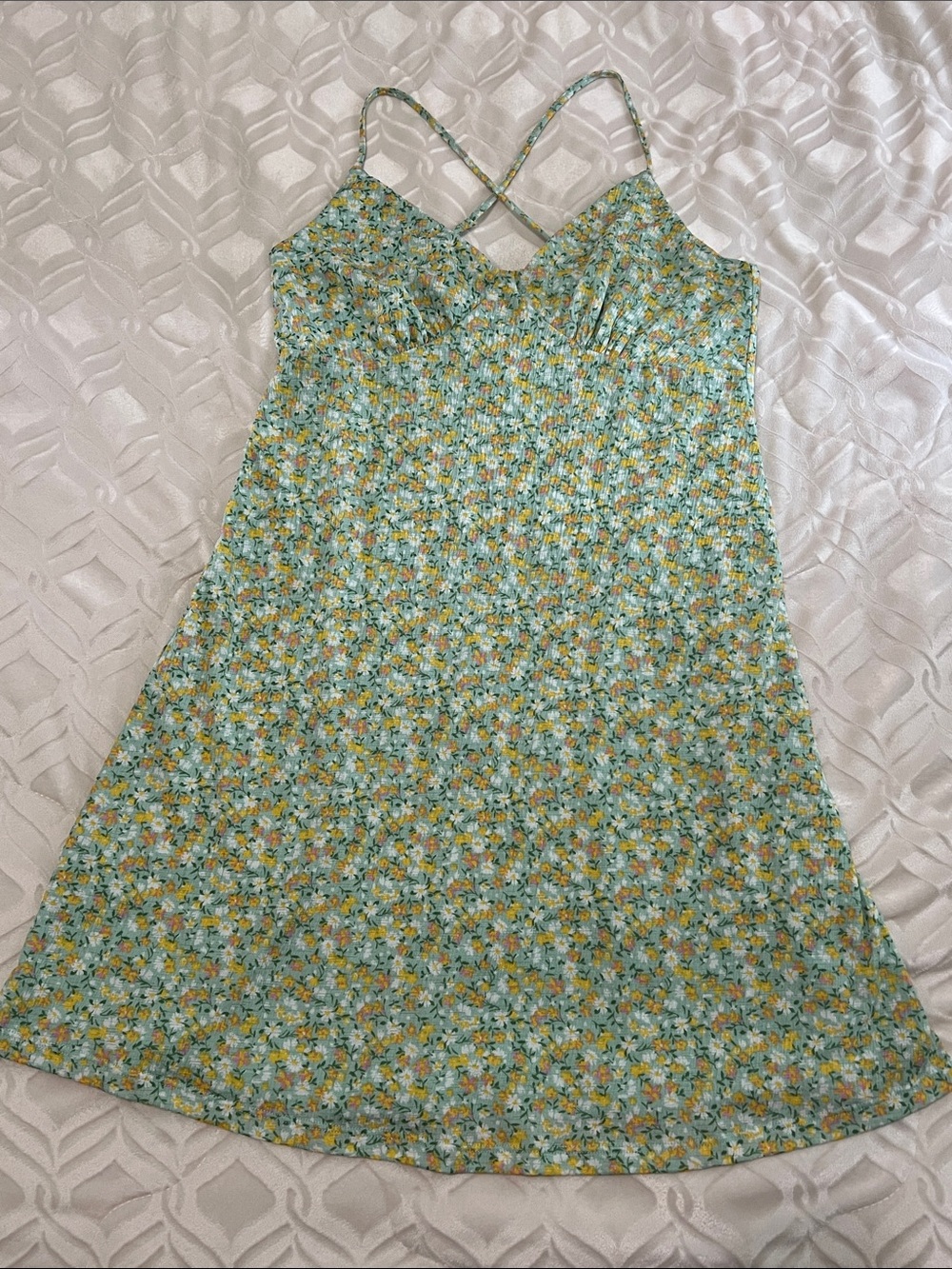 Green Floral Summer Dress